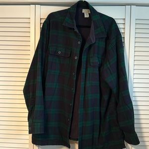 LL Bean Men’s fleece lined flannel